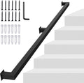 4FT Square Tube Handrail for Indoor Stair - Matte Black