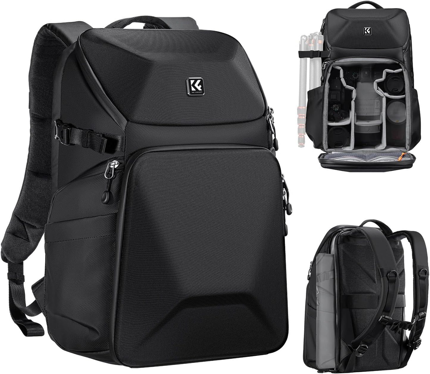 K&F Concept Hard Shell Camera Backpack for Photographers
