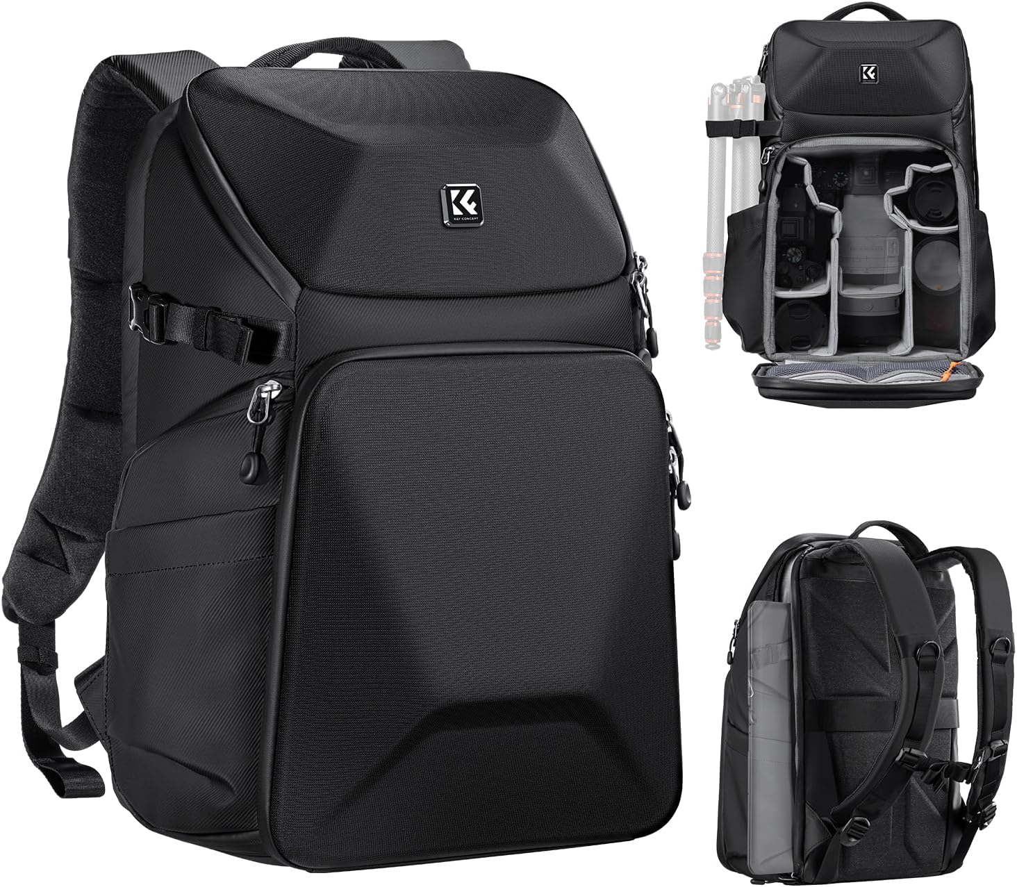 K&F Concept Hard Shell Camera Backpack for Photographers