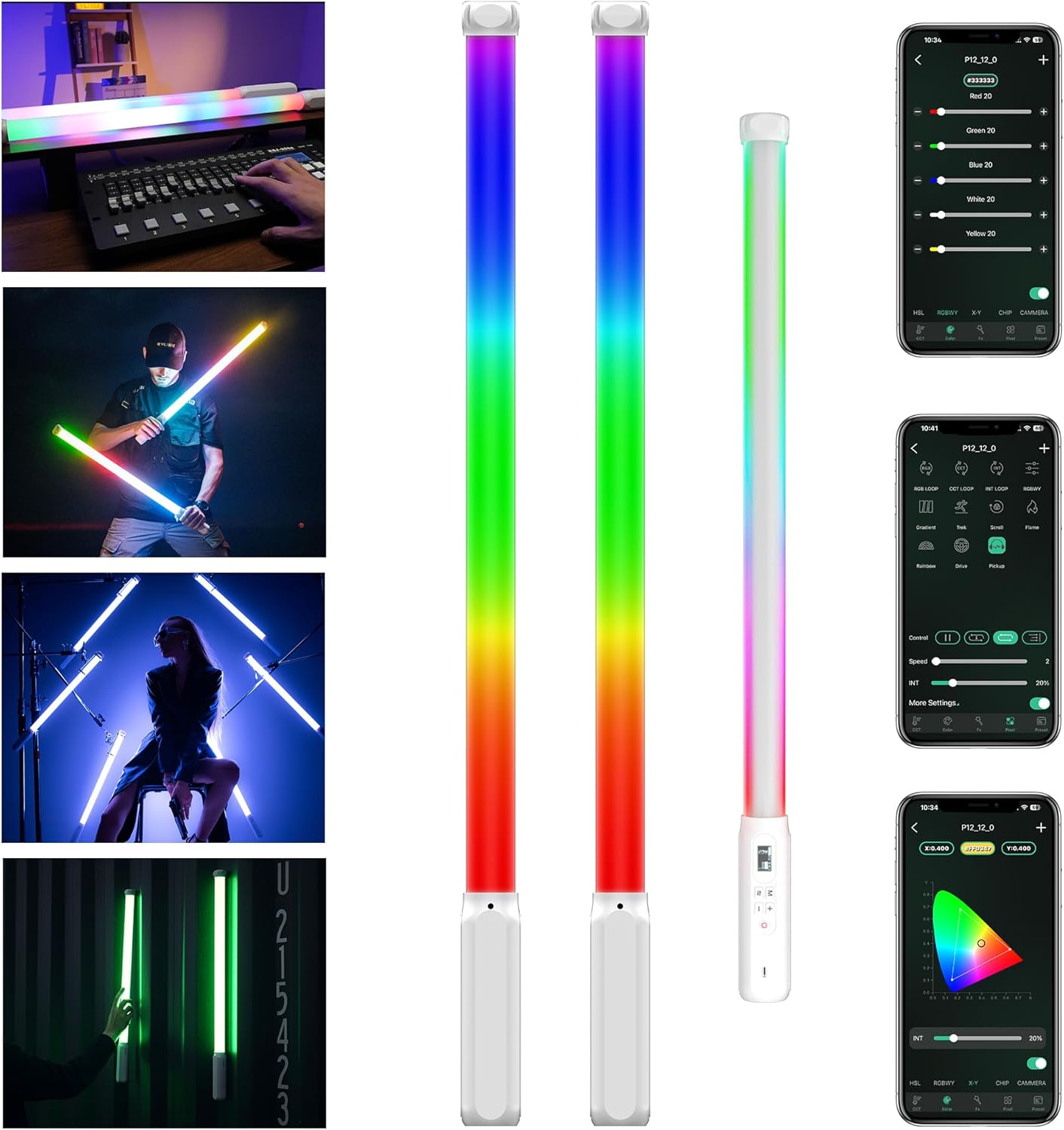 VILTROX P12 RGB Tube Light: Versatile Handheld LED Wand