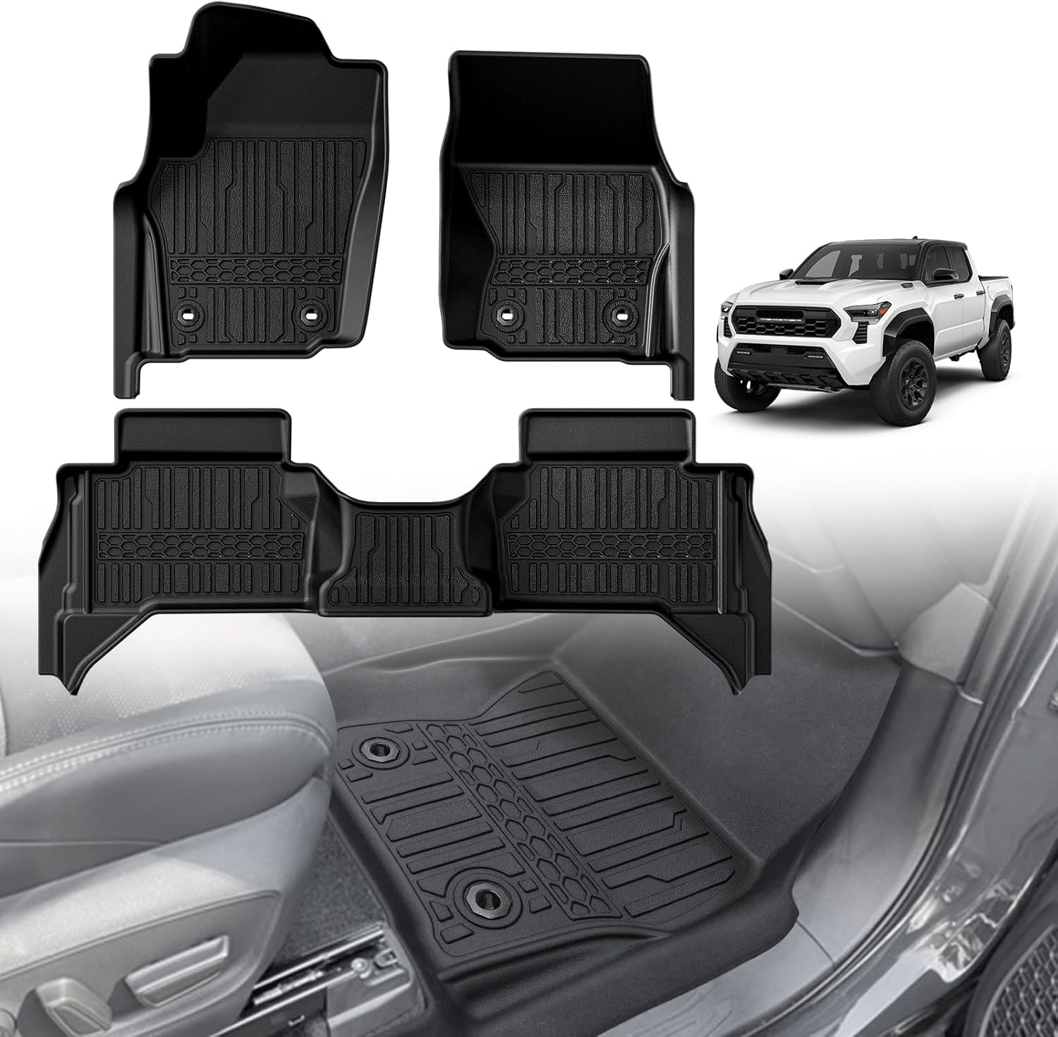 TripleAliners Tacoma 2024 2025 Double Cab Floor Mats Review