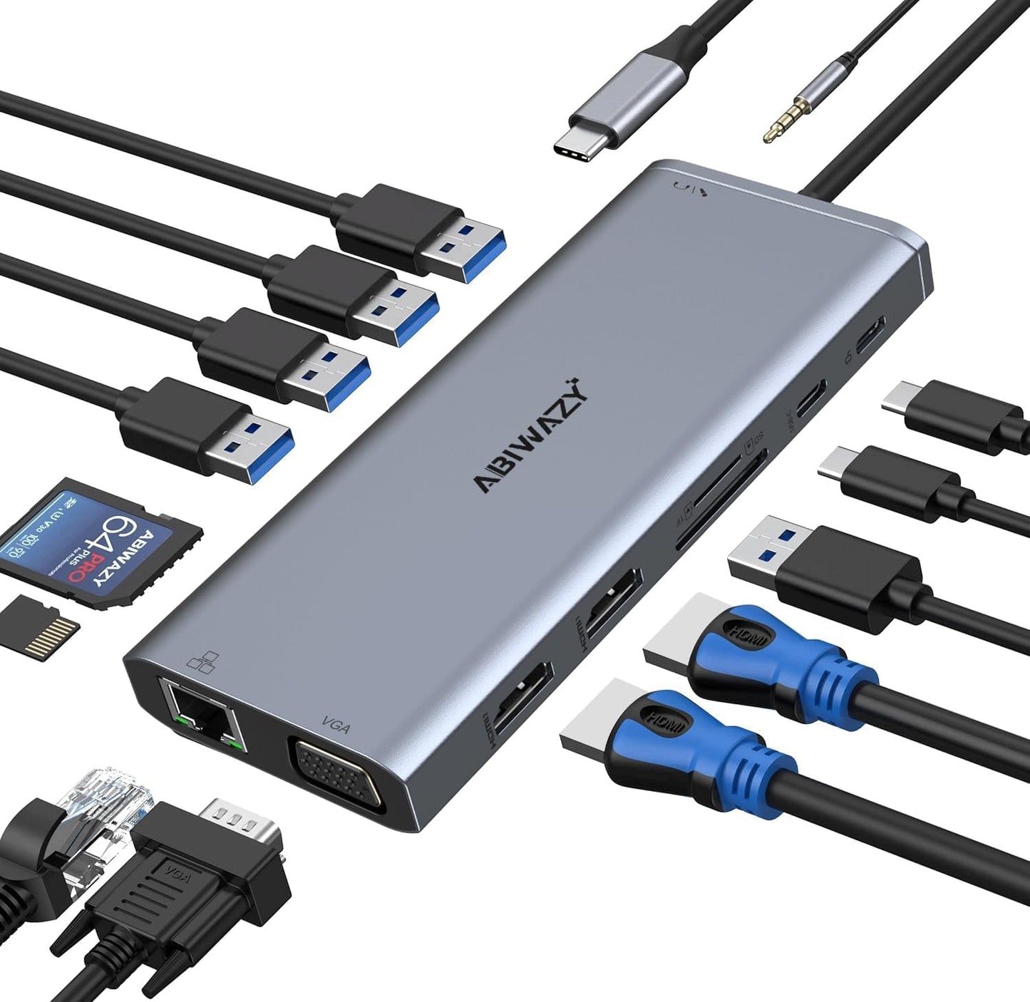 14-in-1 USB-C Dock: Triple Display, 100W PD, Ethernet