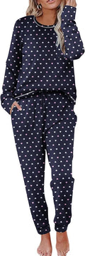 Ekouaer Pajamas Women's Long Sleeve Sleepwear Set for Comfort