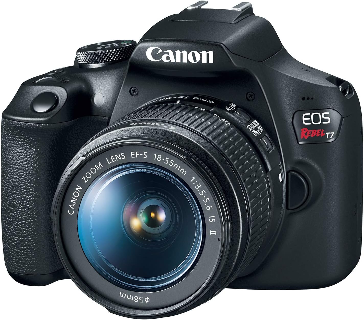 Canon EOS Rebel T7 DSLR Camera with 18-55mm Lens for Beginners