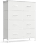 SONGMICS Dresser for Bedroom 8-Drawer Fabric Chest - Space-Saving