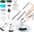 Electric Spin Scrubber Cordless Cleaning Brush - 8 Heads, 3 Speeds