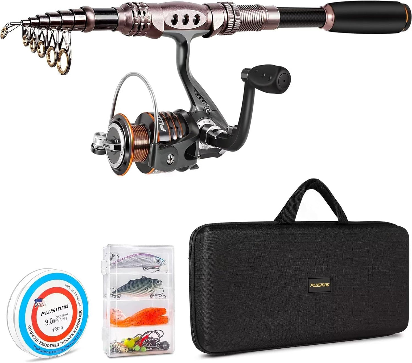 PLUSINNO Fishing Rod and Reel Combos for All Fishing Enthusiasts