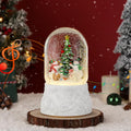 Lewondr Musical Christmas Snow Globe Snowman Lantern - Plays 8 Songs