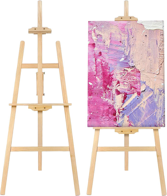 Adjustable Wooden Painting Easel for Art and Display Needs