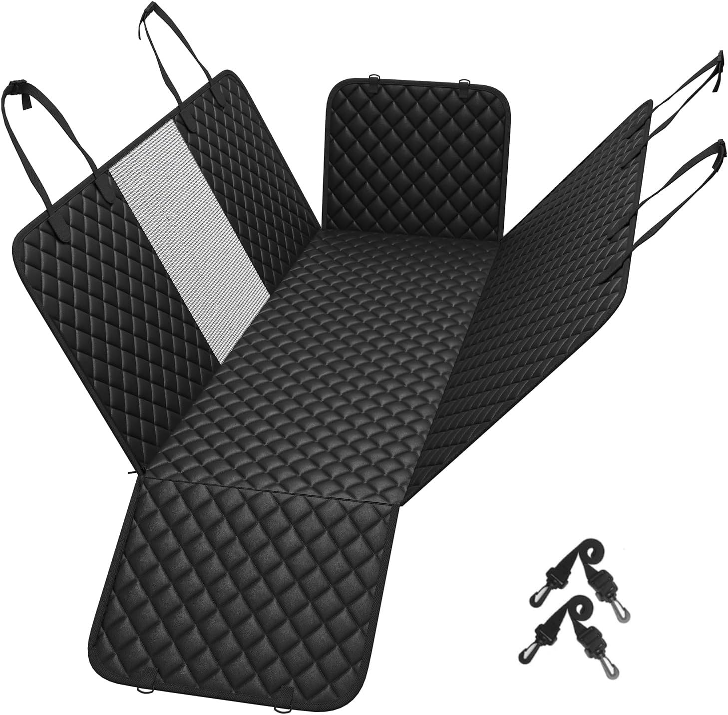 Dog Car Seat Cover Waterproof for Back Seat with Mesh Window