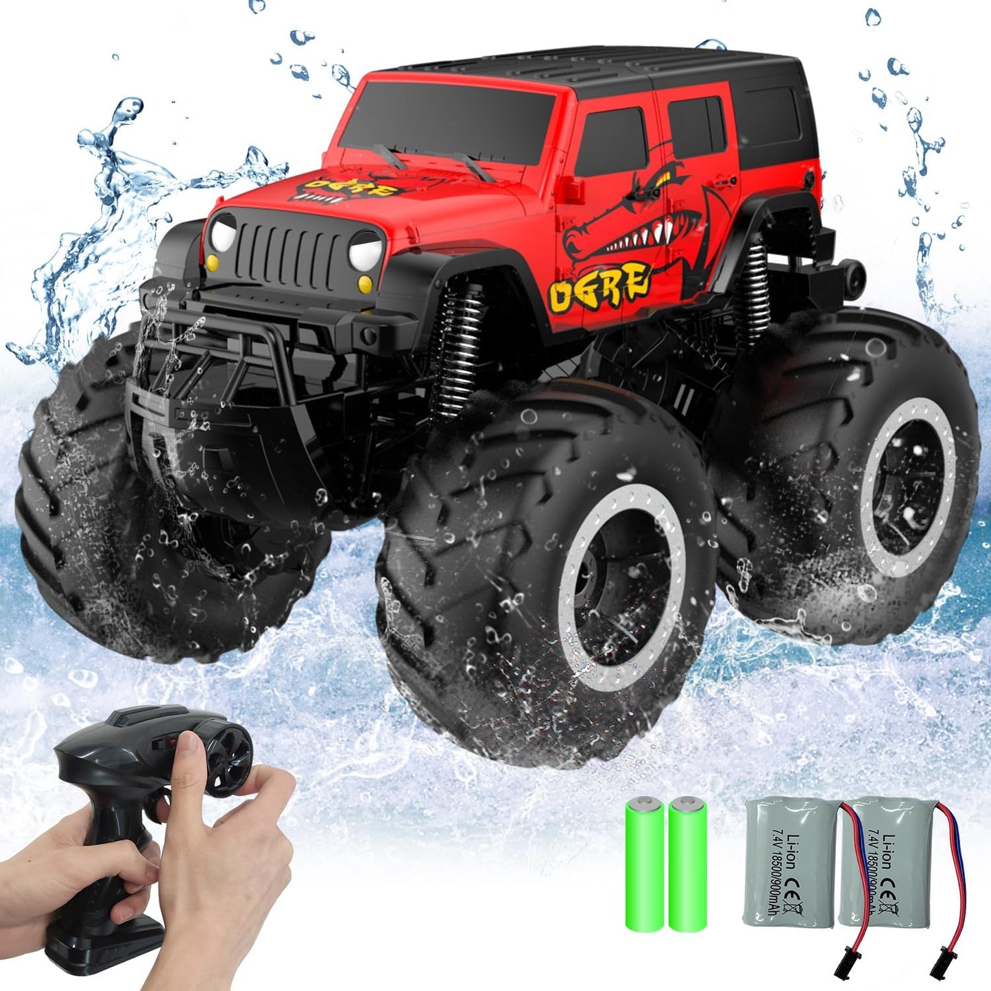 STEMTRON Amphibious Remote Control Car for All Terrain Fun