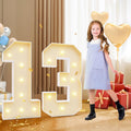 Large Light Up Numbers 13 for 13th Birthday Party Decorations
