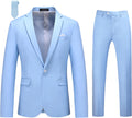 MOGU Men's Slim Fit 2-Piece Tuxedo Suit - Tailored One-Button Set