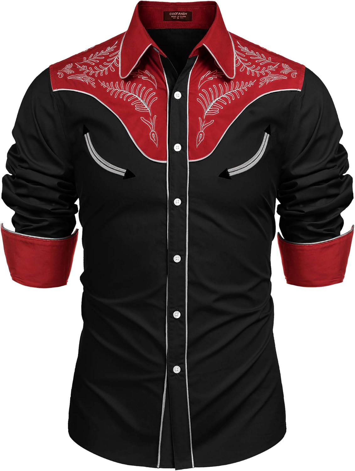 Stylish COOFANDY Men's Western Cowboy Shirt for Every Occasion