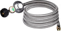 DOZYANT 12 ft QCC1 Low Pressure Propane Regulator Hose - With Gauge