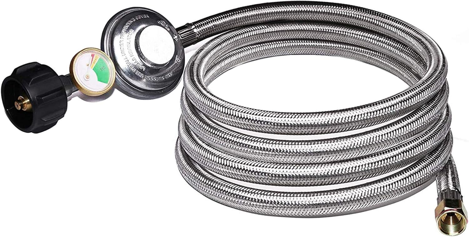DOZYANT 12 Feet Universal QCC1 Low Pressure Propane Regulator Hose