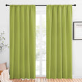 NICETOWN Window Curtains Blackout Drapes Fresh Green 52 by 84 in