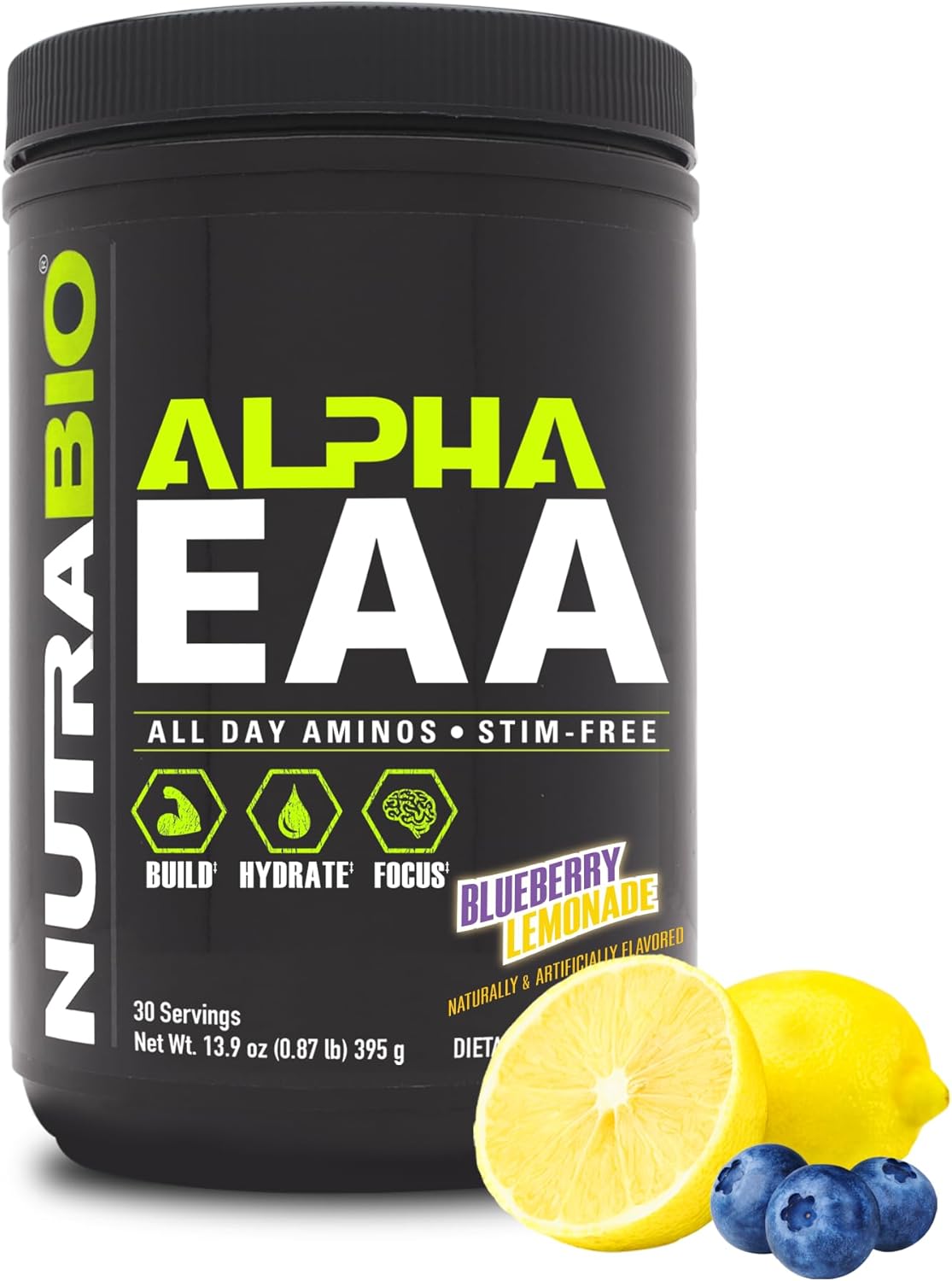 NutraBio Alpha EAA - Essential Amino Acids for Recovery
