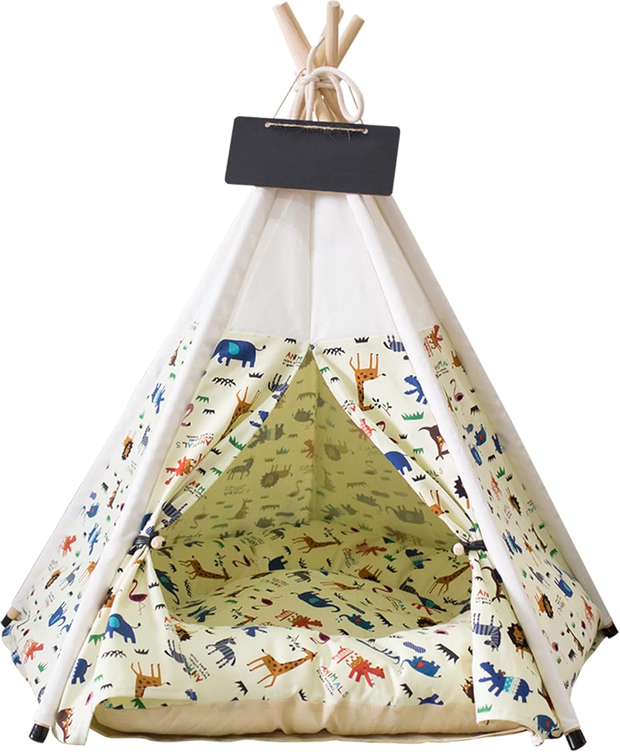 Cozy Pet Teepee Tent | Thick Cushion Included | Jomifin