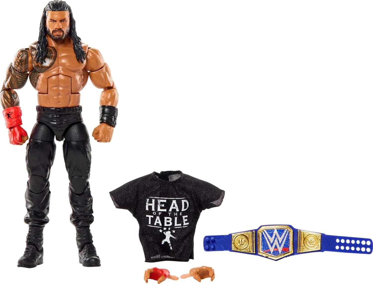 WWE Elite Collection Roman Reigns Action Figure with Accessories
