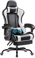 Furmax Gaming Chair with Footrest and Massage Lumbar Support