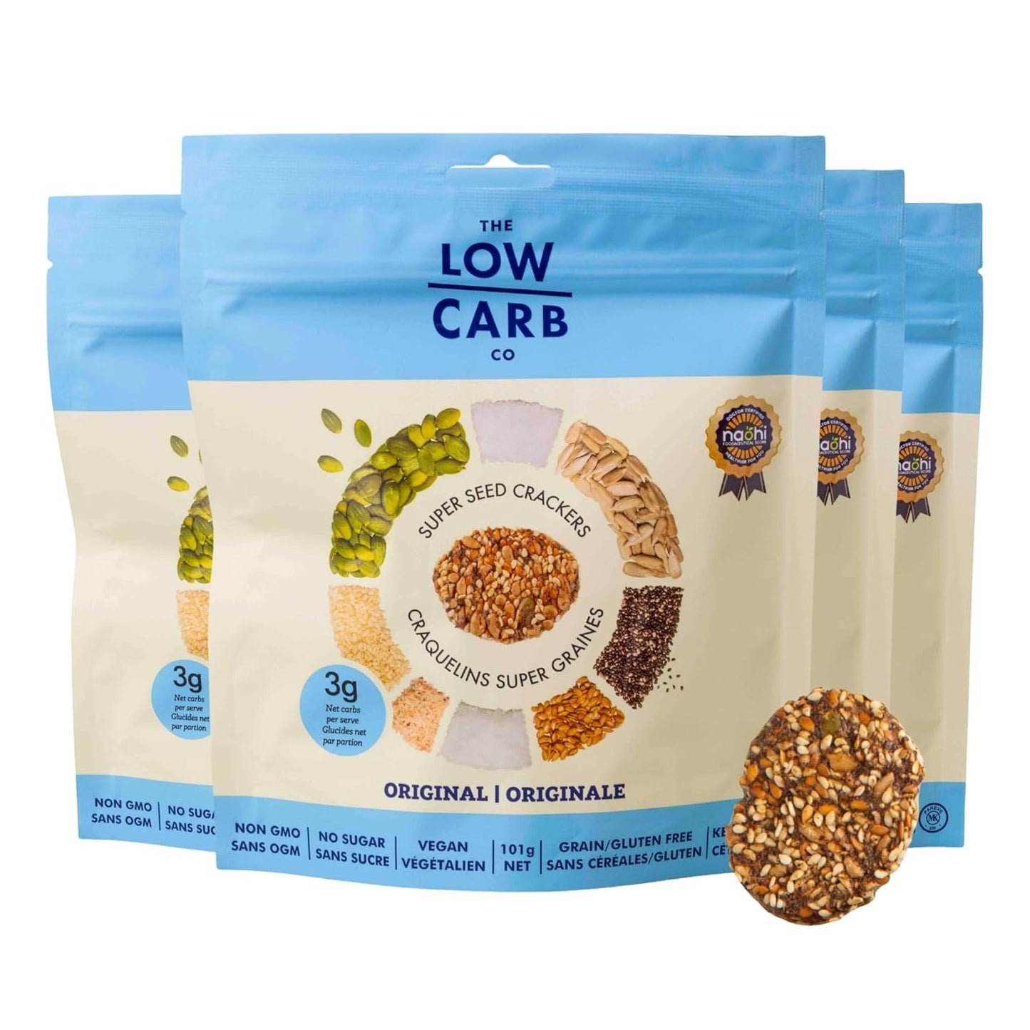 Super Seed Crackers: Gluten Free, Keto Friendly, Vegan Snack