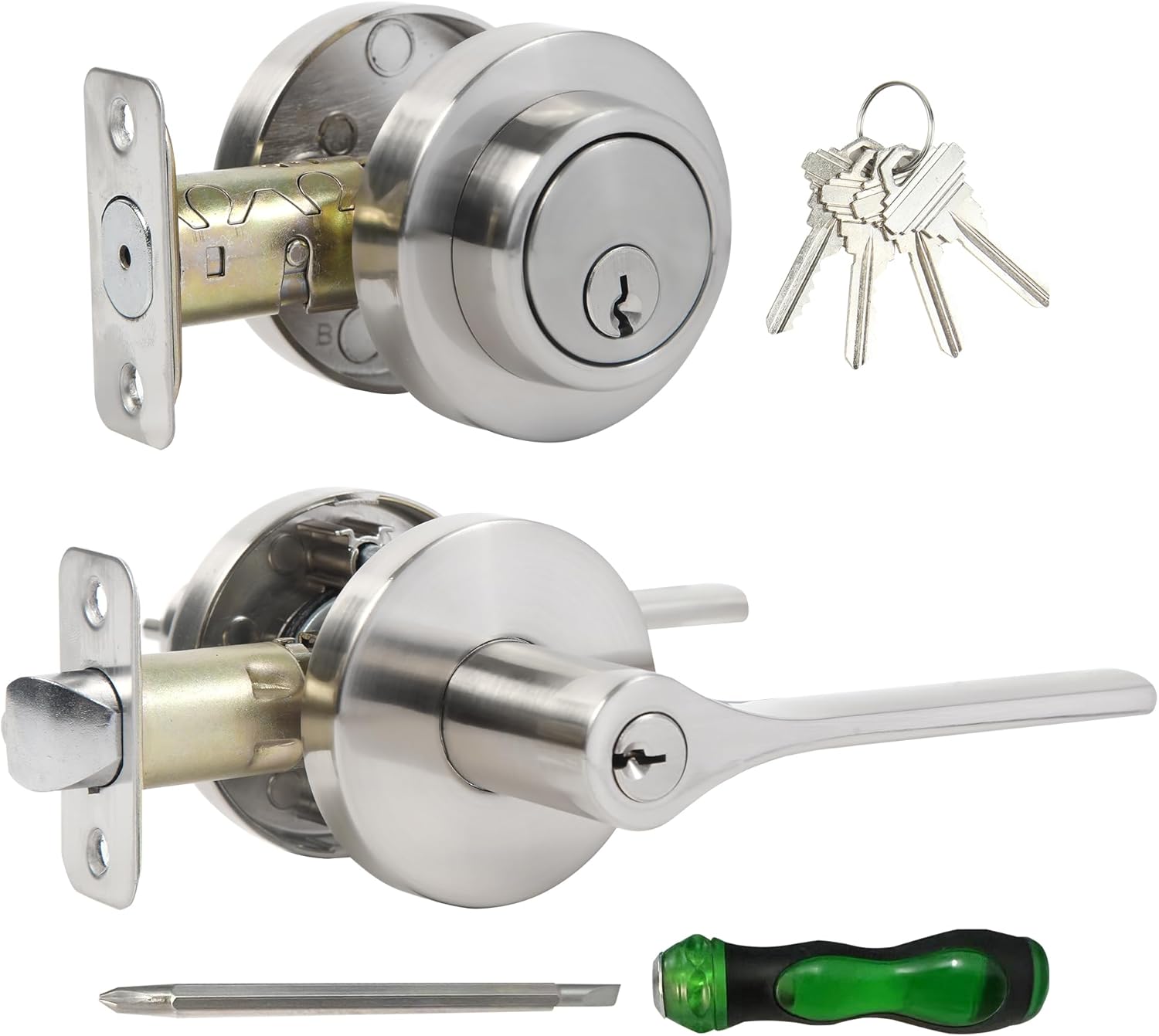 Exterior Door Lock Set Deadbolt for Security and Style