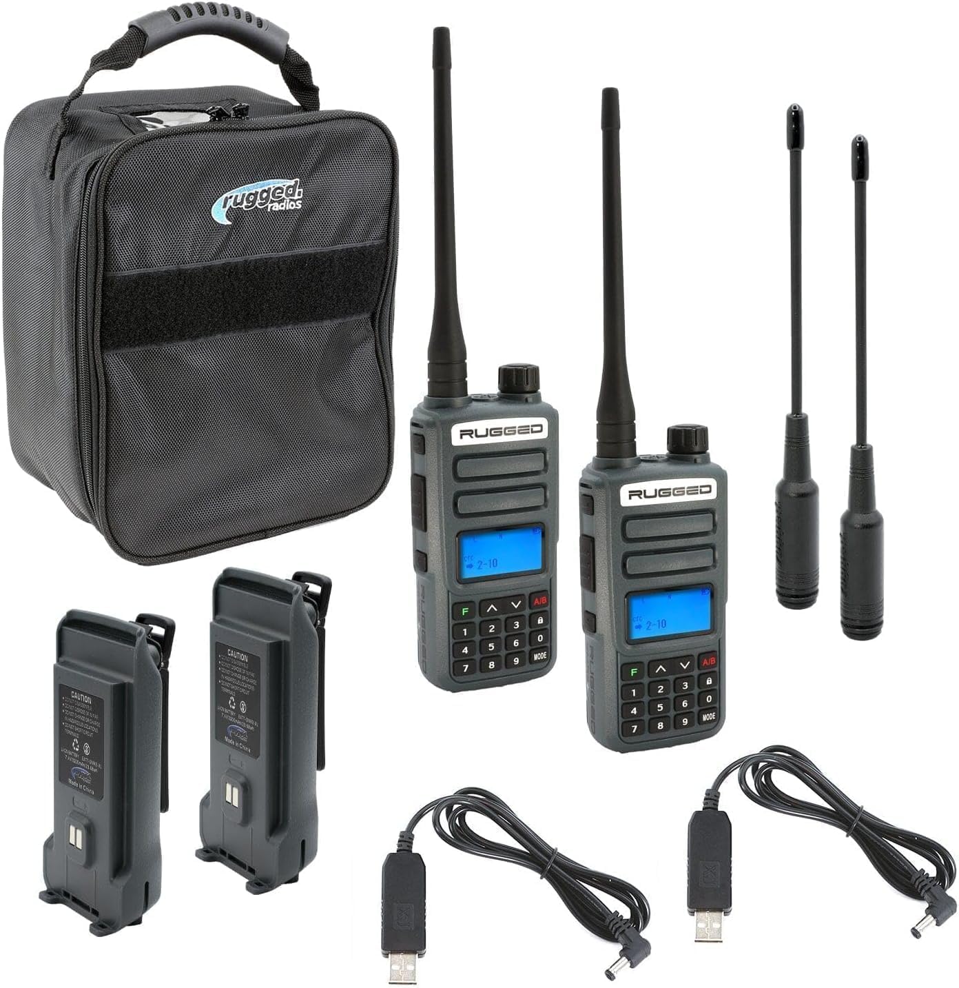 Rugged Radios GMRS Adventure Pack Handheld Radio for Hiking