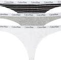 Calvin Klein Carousel Logo Cotton Stretch Thong Panties - Comfortable