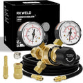RX WELD Argon Regulator Gauge for MIG and TIG - CGA580 Inlet