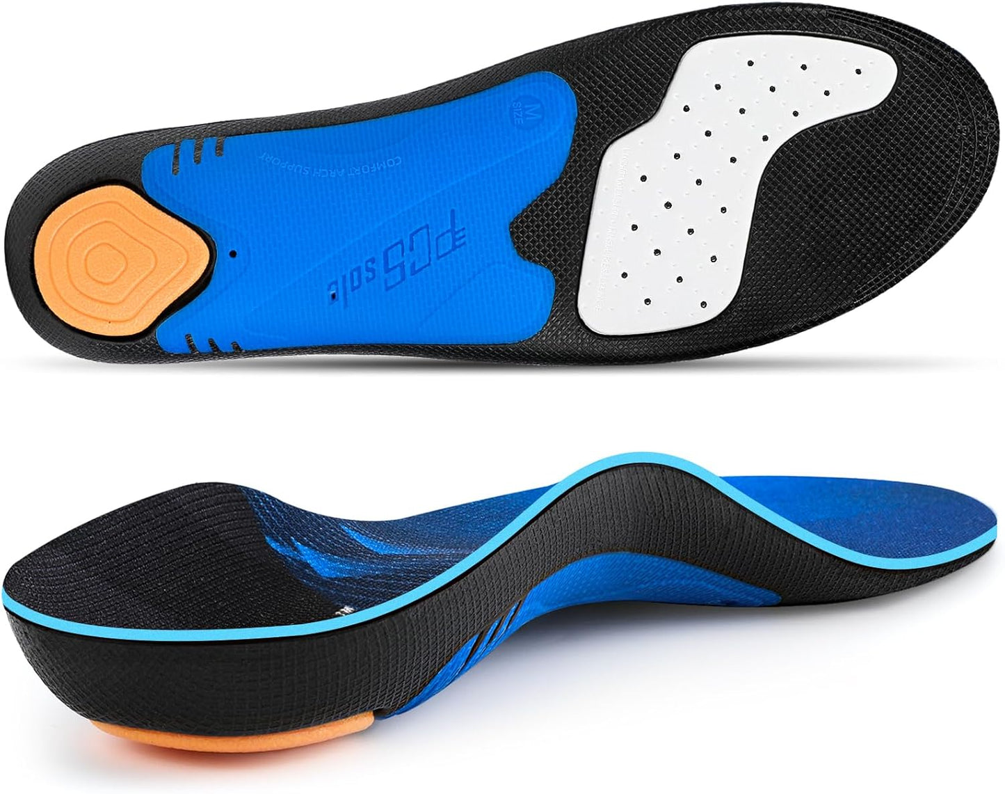 PCSsole Orthotic Insoles for Comfort and Arch Support Relief