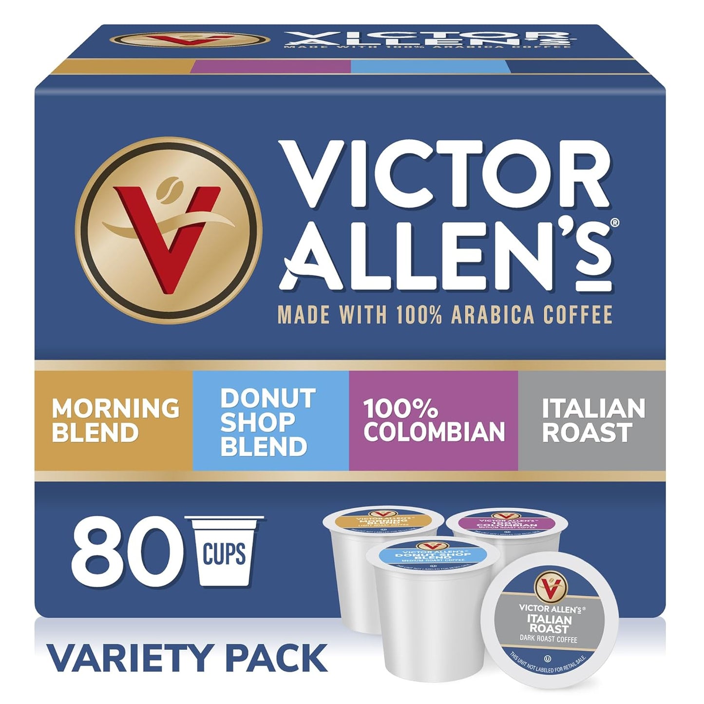 80 Count Victor Allen's Variety Pack for Keurig