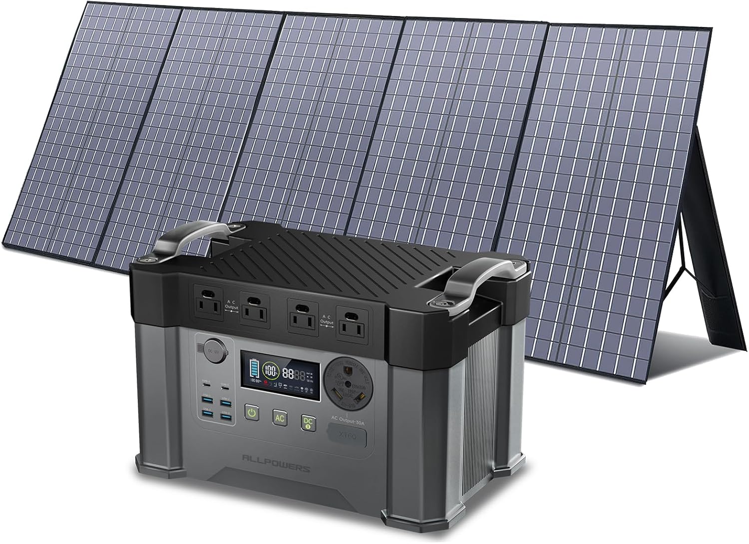 ALLPOWERS S2000 Portable Power Station with 400W Solar Panel