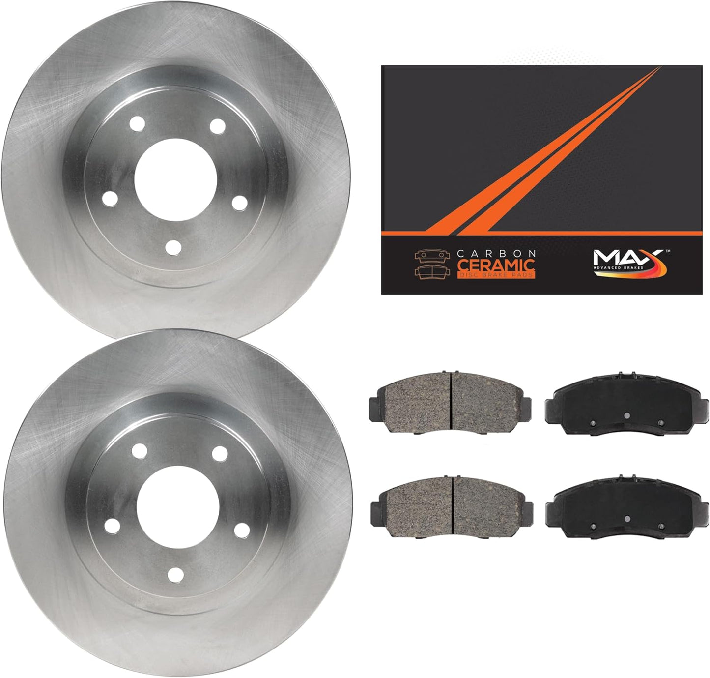 Max Advanced Brakes Front Brake Kit for 2017-2020 Toyota Yaris