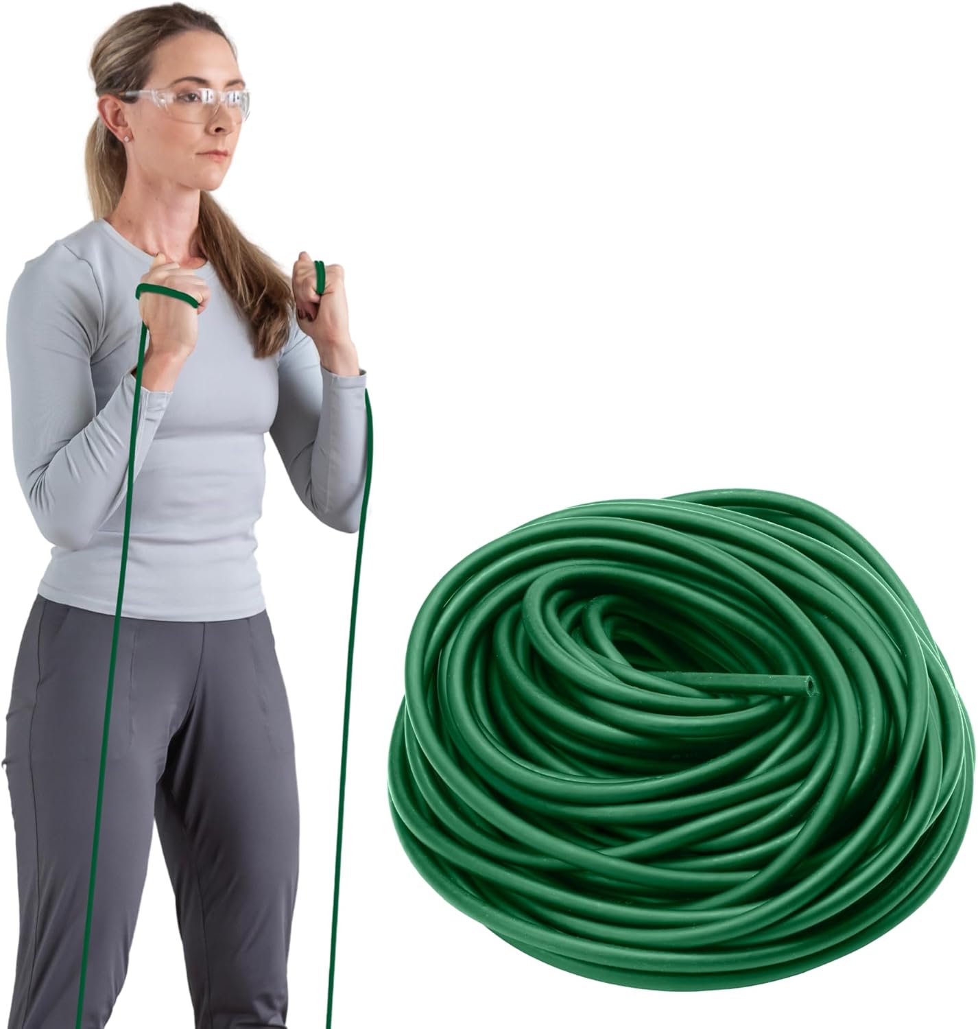 THERABAND Latex Resistance Tubing for Full-Body Workouts