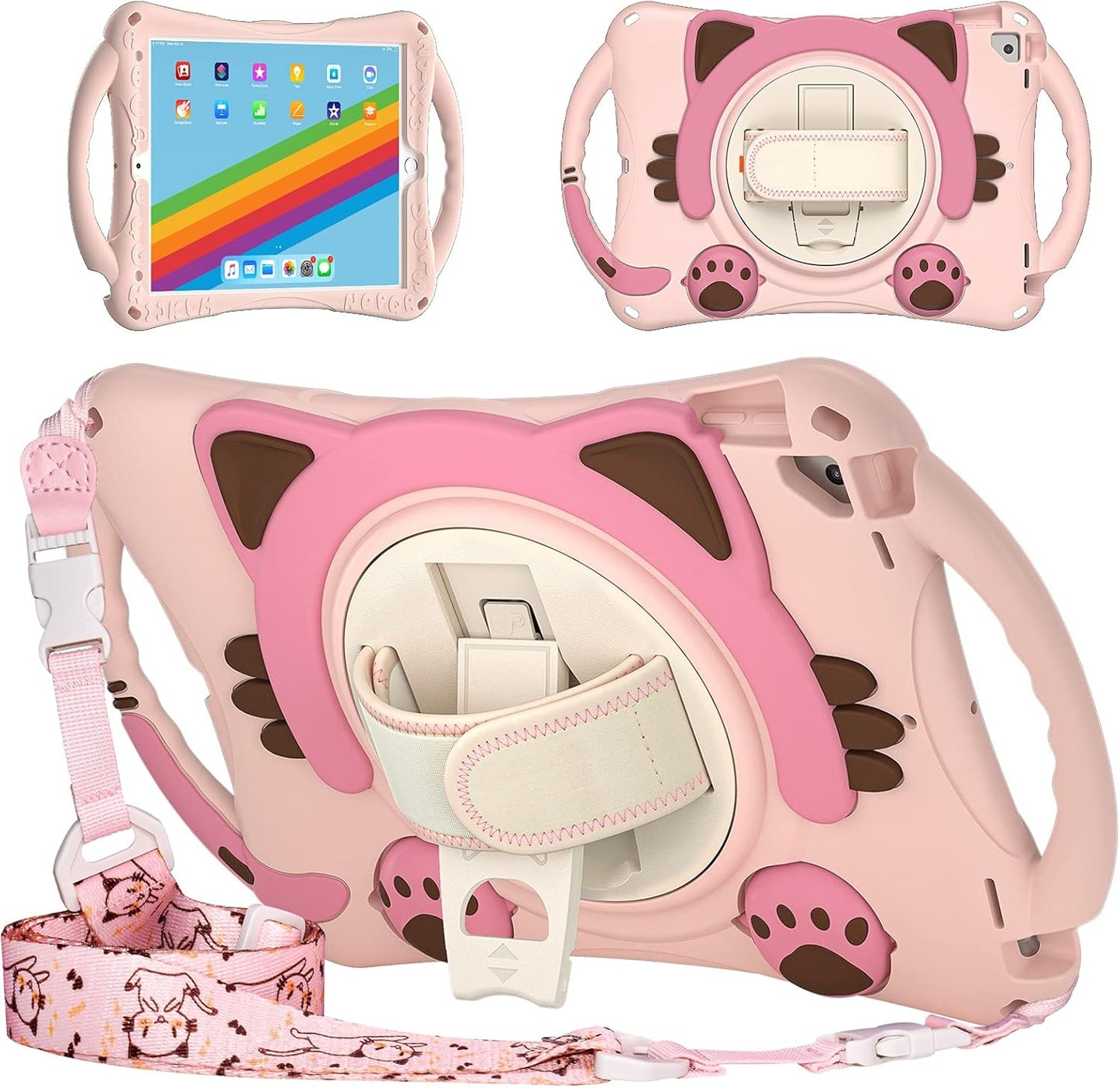 KIQ Cat Shield Case for iPad 9th Gen - Heavy Duty Protection