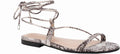 The Drop Samantha Flat Strappy Lace-up Sandal - Modern Gladiator Fit