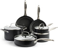 GreenPan Canterbury 10 Piece Hard Anodized Cookware Set - Ceramic