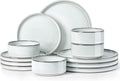 Herogo 12 Piece Stoneware Dinnerware Set for 4 - Rustic Icy White