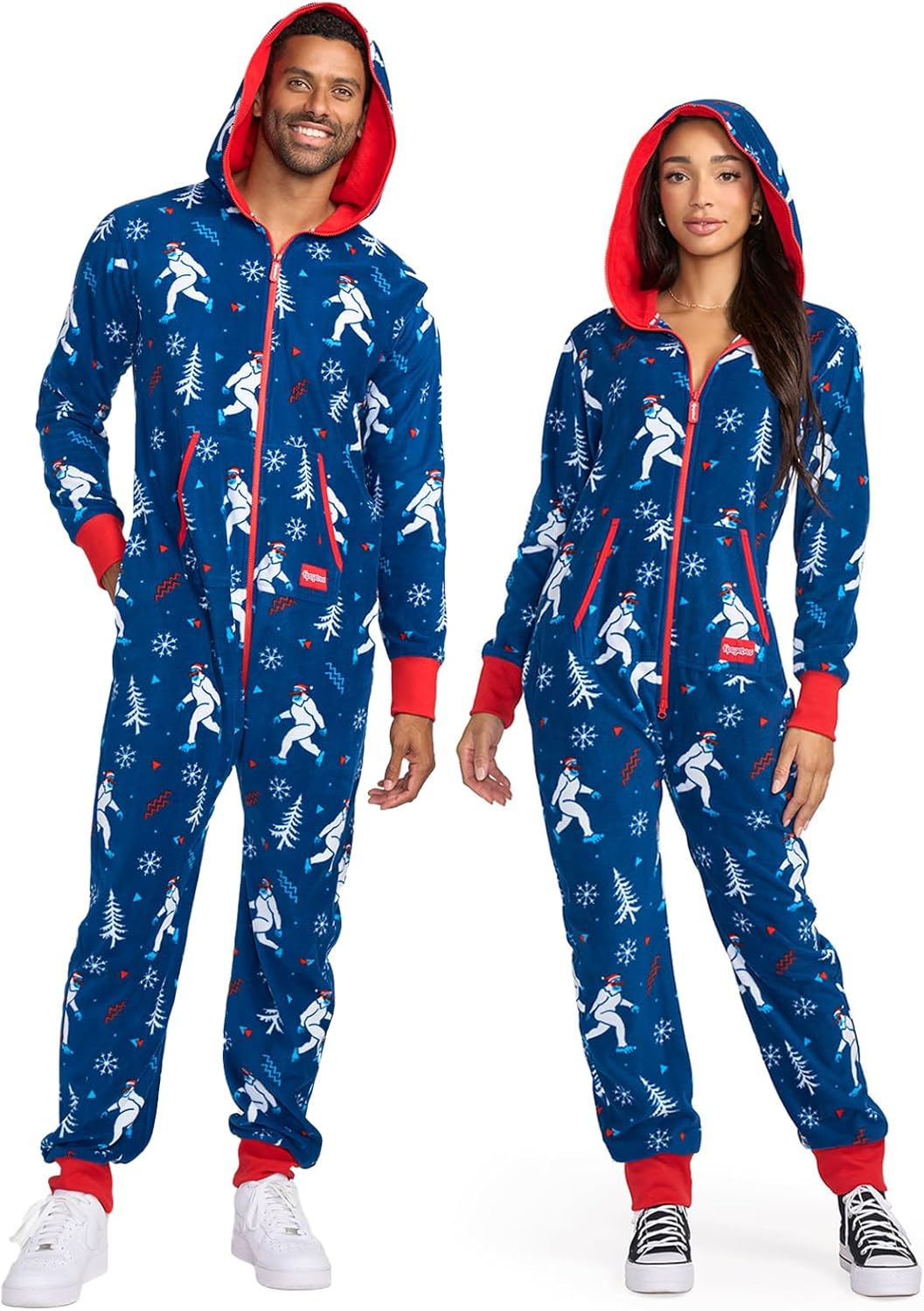 Tipsy Elves Christmas Onesies for Adults - Comfy Holiday Jumpsuits