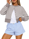 Trendy Queen Cropped Cardigan Sweater for Women - Lightweight Y2k Made