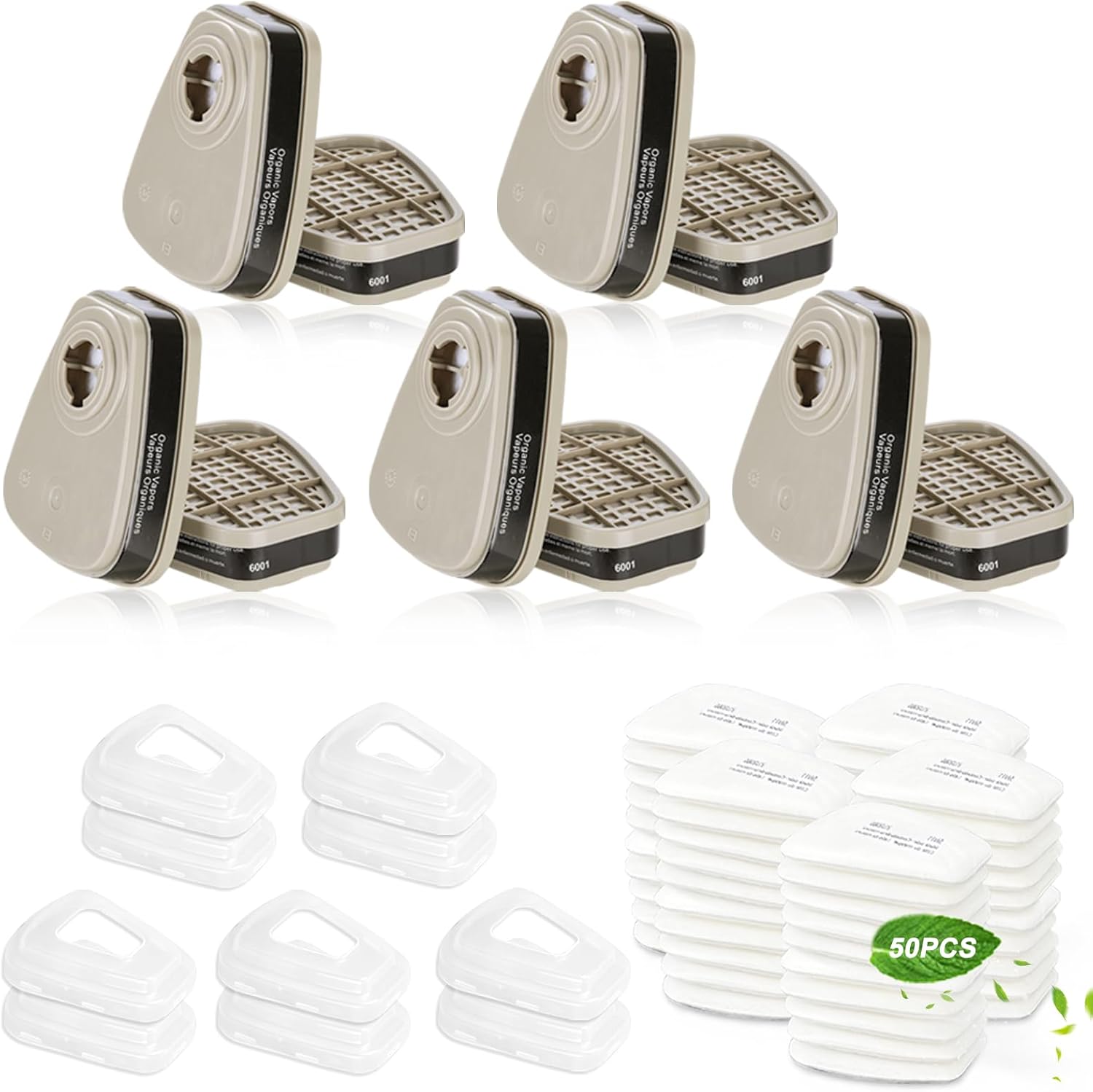 6001 Filter Cartridges for Respirator - High Efficiency Filters