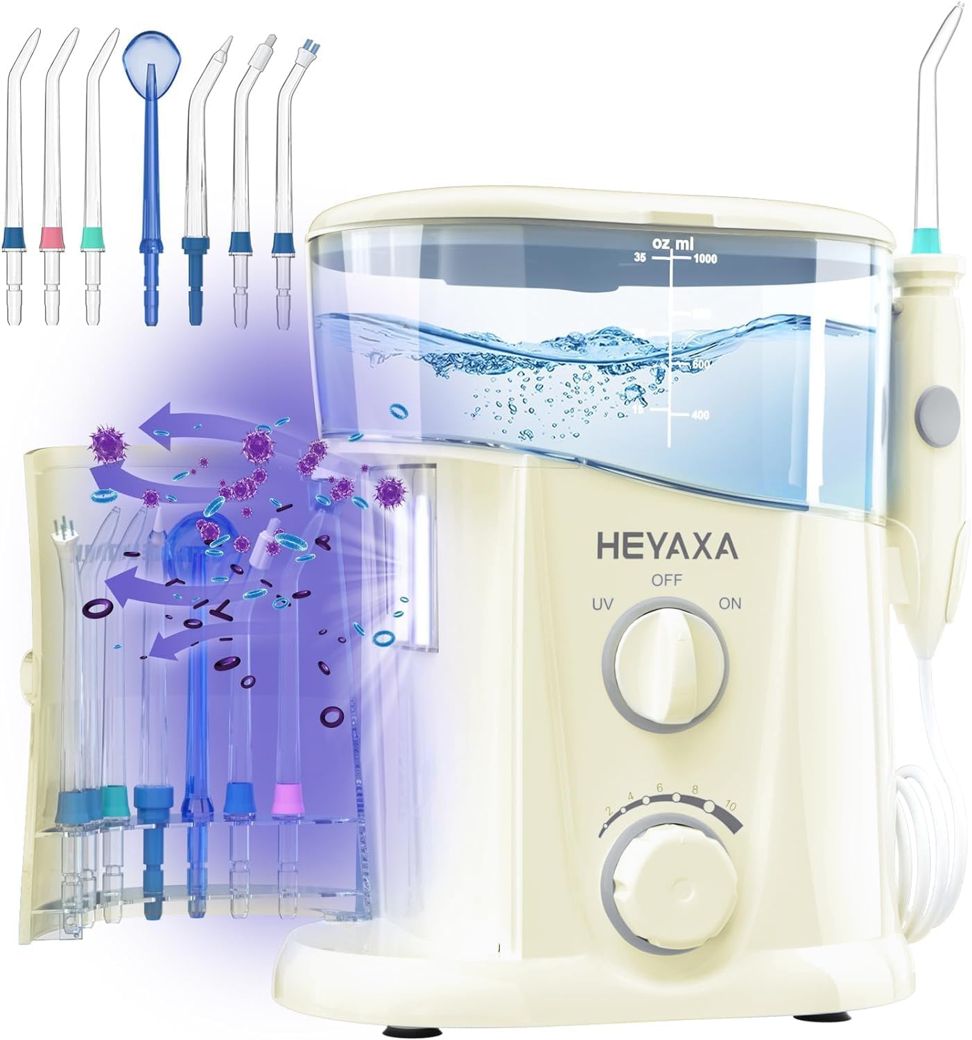 Water Dental Flosser for Teeth Cleaning with 1000ML Capacity