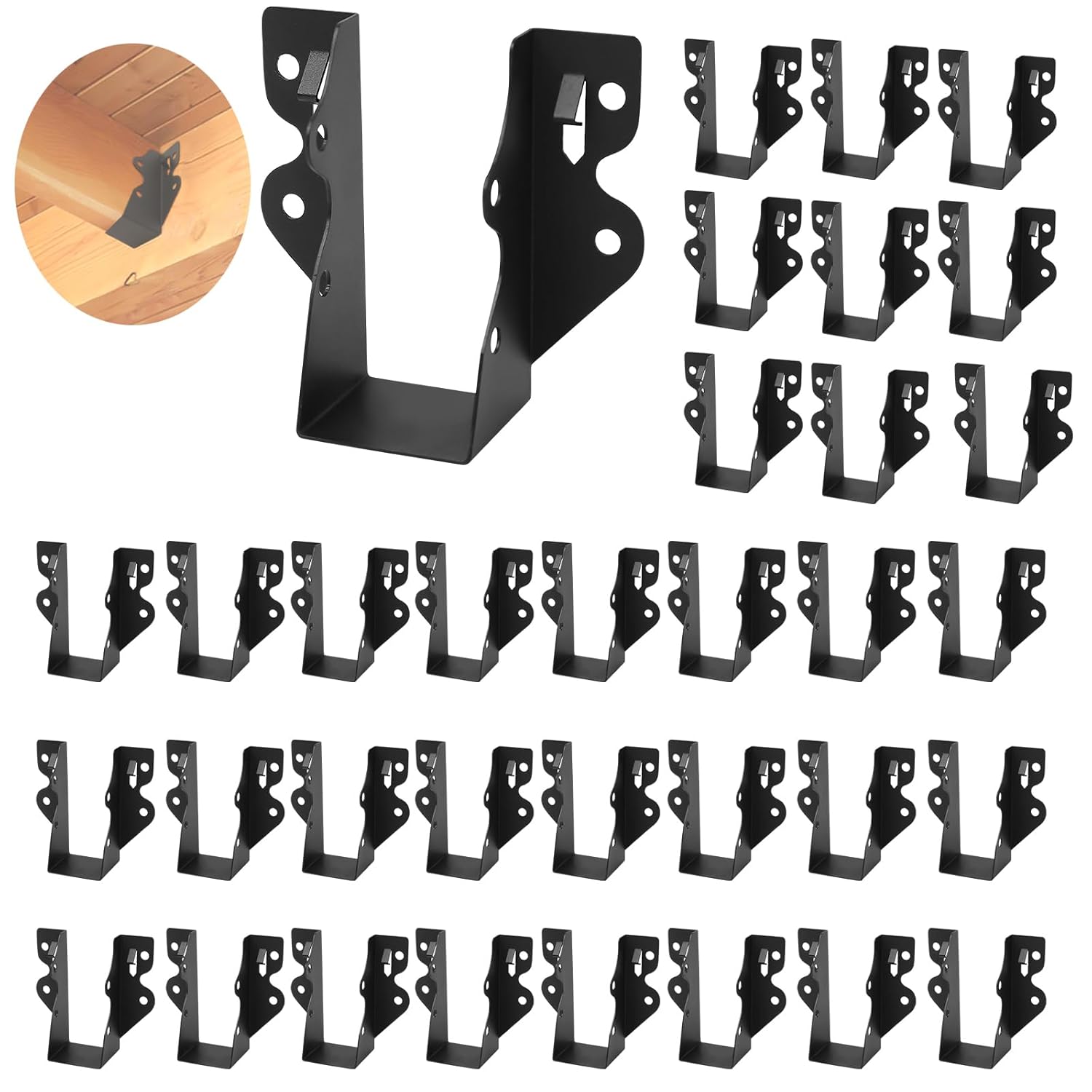 24 Pcs 2x4 Joist Hanger for Strong Structural Support