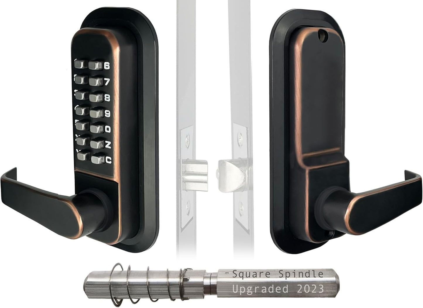 JOUNJIP Keyless Combination Lever Handle Door Lock - 2024 Upgrade