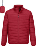 Outdoor Ventures Men's Lightweight Packable Puffer Jacket - Warm built