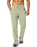 Men's Stretch Jogging Pants with Zipper Pockets - Pudolla