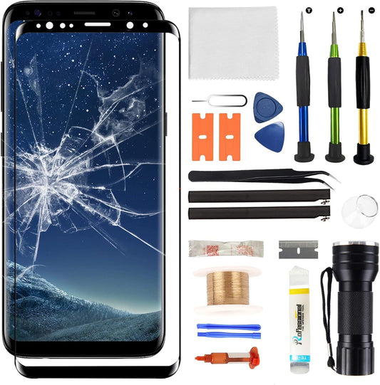 Front Glass Screen Replacement for Galaxy S8 - High Quality Repair