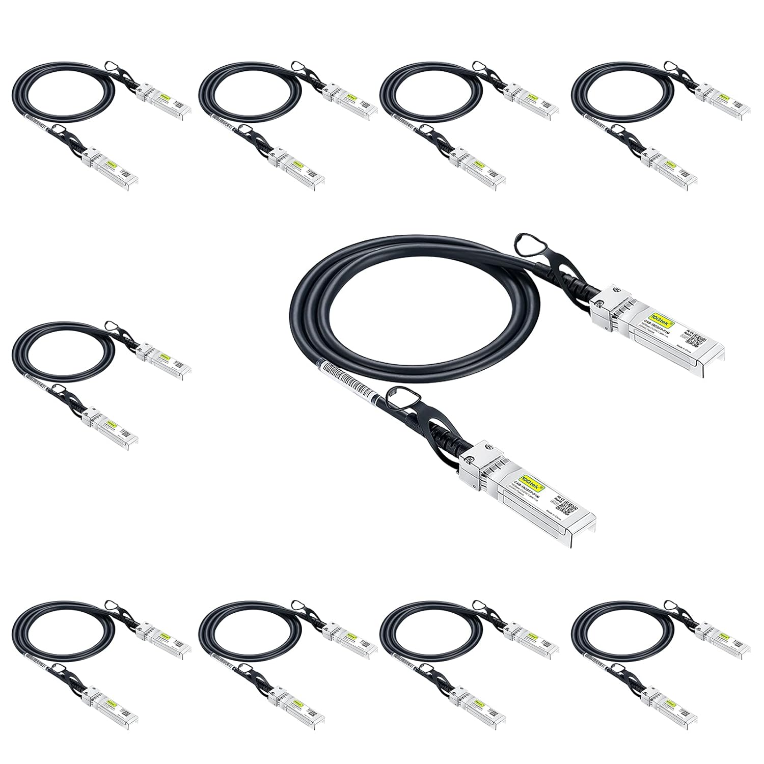 10Gtek 10-Pack 10G SFP+ DAC Cable for High-Speed Networking