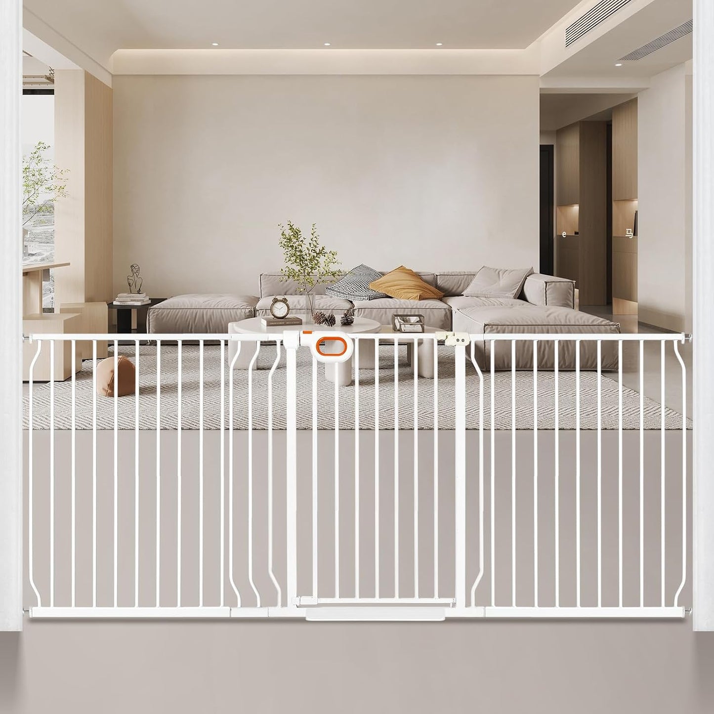 Extra Tall Wide Baby Gate for Stairs and Doorways, 37.4 in